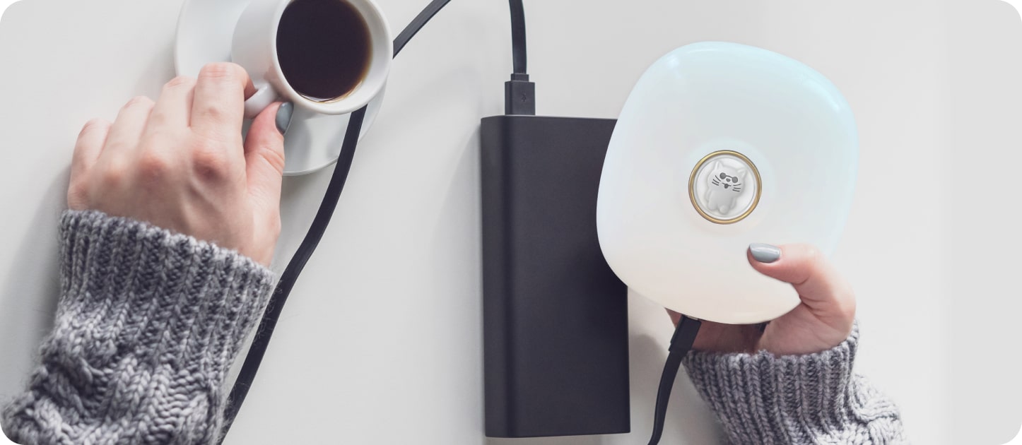 rechargeable battery in qioob vibrating alarm clock