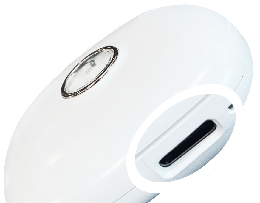 type-C usb charging in qioob vibration alarm clock