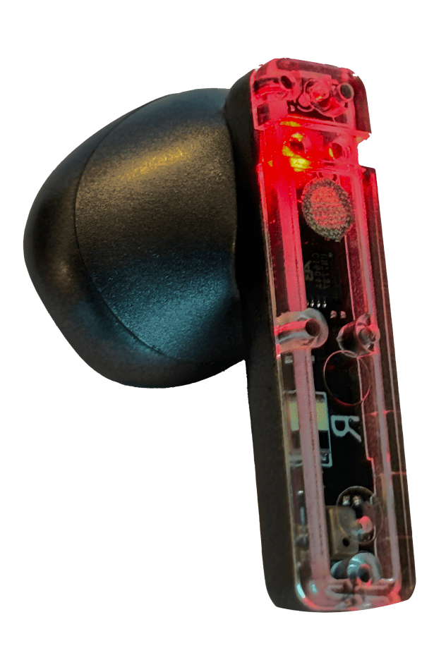 Aesthetic Modern Design of earbuds with LED lights