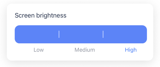 Adjust screen brightness