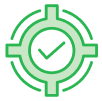 icon for accuracy as with a tick