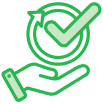 A tick upon the hand for easy and compactness