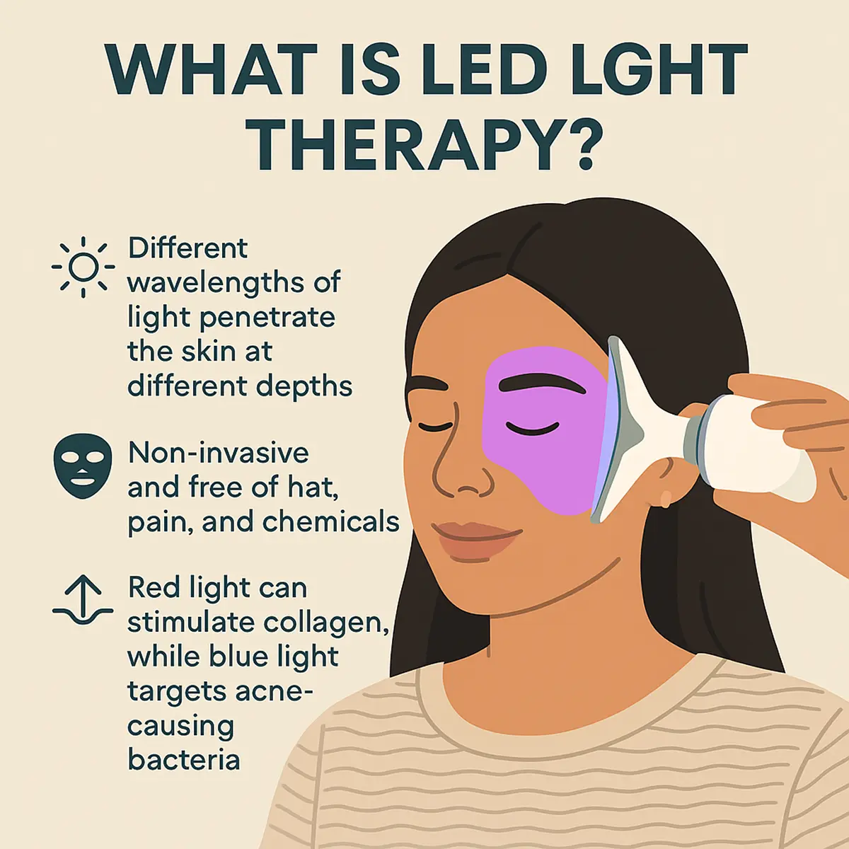 What is a face massager with led lights